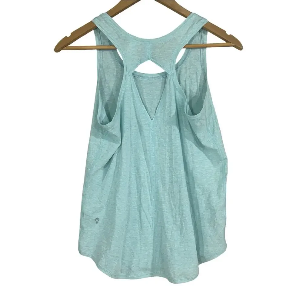 Ivivva by Lululemon Girls Size 14 Activewear Set Teal Tank Blue Shorts